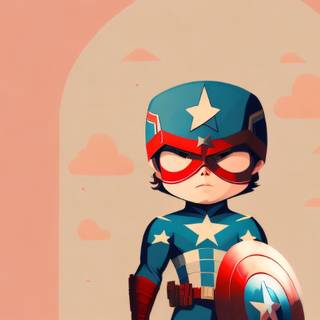 Cute captain America wallpaper 