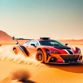 Desert hd supercar wallpaper 