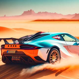 Desert supercar wallpaper for pc