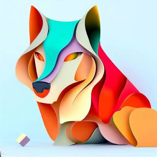Colorful Fox