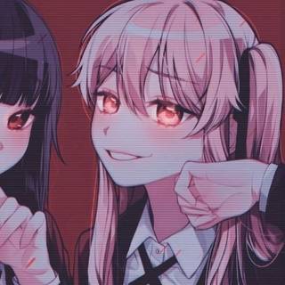   Matching bestie girls!!!❤ first