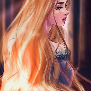 Rapunzel Princess Art