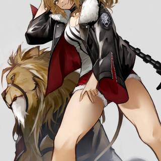 Lion anime girl