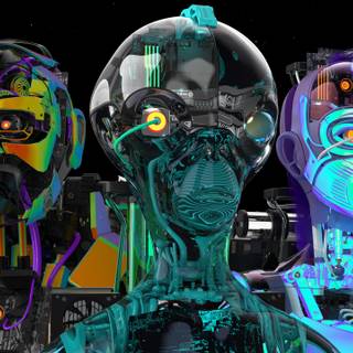 Chiptos X Alien Kong Mirai Robot Art Heads