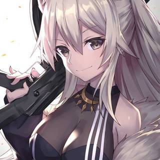 Lion anime girl assassin