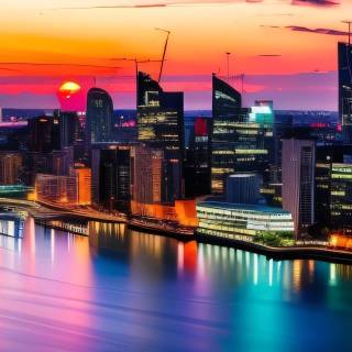 City skyline 4k wallpaper 