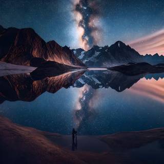 4k UHD Astrophotography landscape Wallpaper by night sky Report wallpaper