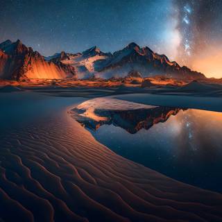 4k UHD Astrophotography landscape Wallpaper by night sky Report wallpaper