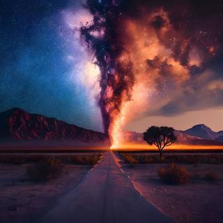 4k UHD Astrophotography landscape Wallpaper by night sky Report wallpaper