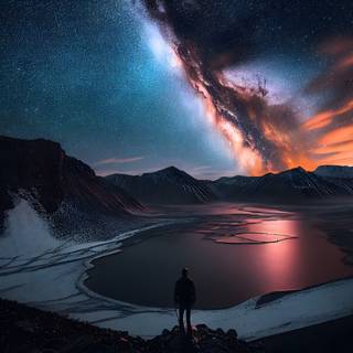 4k UHD Astrophotography landscape Wallpaper by night sky Report wallpaper