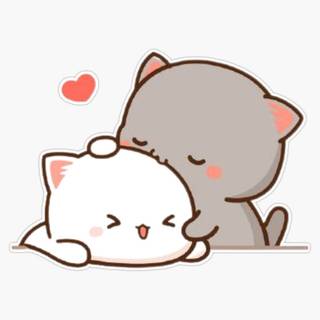 Kawaii Cat snuggles (cute)
