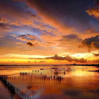 Sunset after Hurricane Ida