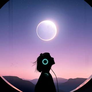 listening to music Wallpaper