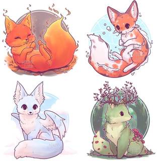 Elemental foxes