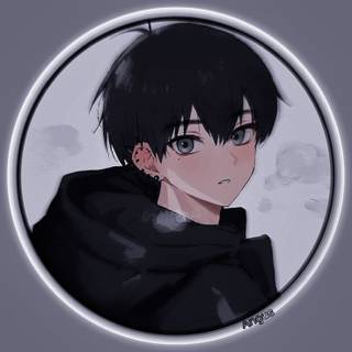 Anime Boy in Black