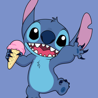Stitch with ice cream 