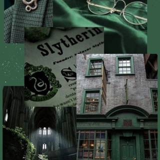 Strange green landscapes Wallpaper