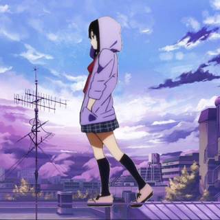 Anmie walking alone wallpaper