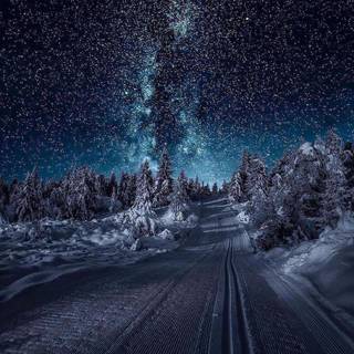 Starry night sky  wallpaper