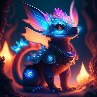 The blue monster thing wallpaper