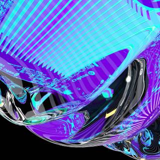 Chiptos X Motherboard Abstract NFT Wallpaper Background Gloss Blue Metal