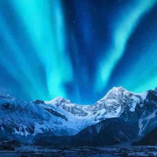 Blue Northern Lights