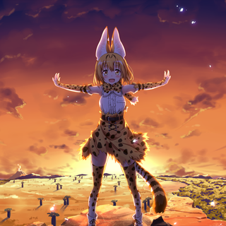 Serval kemono friends wallpaper