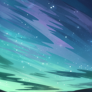 Northern Lights with the Stars wallpaper