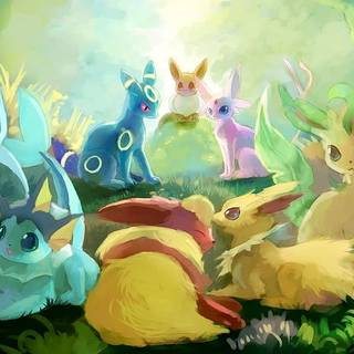 Eevee in the forest