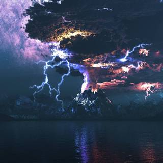 Lightning Aesthetic wallpaper