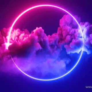 Neon Circle clouds