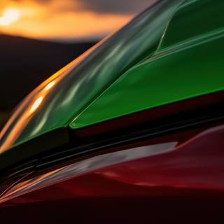 Racing Closeup Illustration of a Mazda 787B