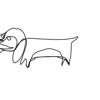 1 line dog Dachshund