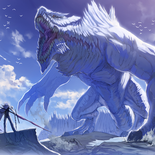 Giant demon 4k wallpaper