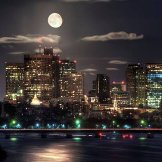 Night in the city Aesthetic wallpaper