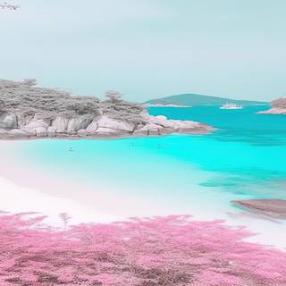 Dreamy Tropical Beach Artwork