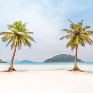 Dreamy Tropical Beach Artwork