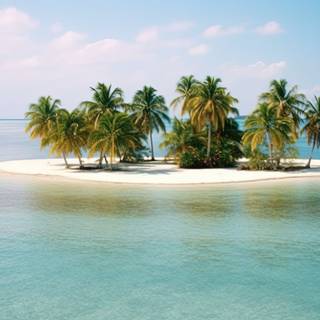 Dreamy Tropical Beach Artwork