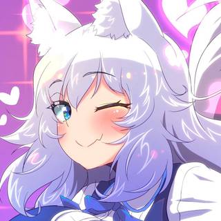 Arctic fox anime girl wallpaper