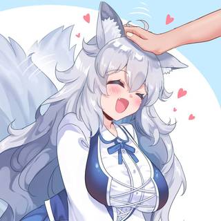 Arctic fox anime girl wallpaper