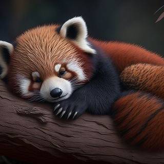 Red panda 4k wallpaper