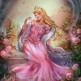 Princess Fantasy Art Aurora/Sleeping Beauty