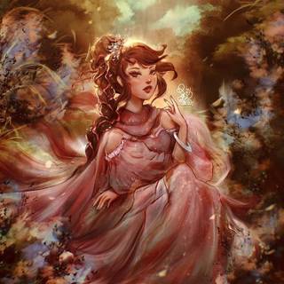 Beautiful Fantasy Art Girl