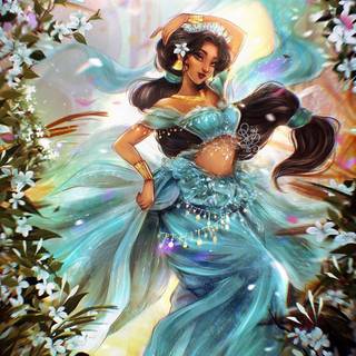 Princess Fantasy Art Jasmine