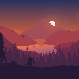 Illustration sunset hd Wallpapers