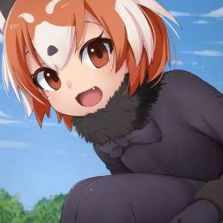 Red panda kemono friends wallpaper