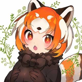Red panda kemono friends wallpaper