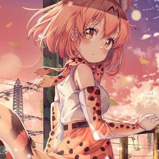 Serval kemono friends wallpaper