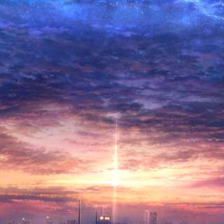 Sunset anime ultra wallpaper