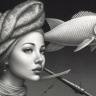 Beautiful Magical Witch Drawing